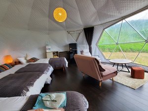 【別府の高級貸し別荘・コテージ・ログハウス】贅沢離れの絶景グランピング グランヴェルデリゾート