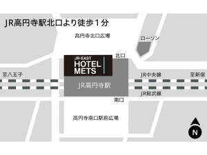 【アクセス】周辺地図 中央・総武線、高円寺駅北口より徒歩1分。