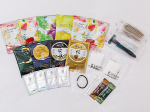 【サービス】アメニティ メイク落とし・洗顔料・化粧水・乳液もご用意しております。