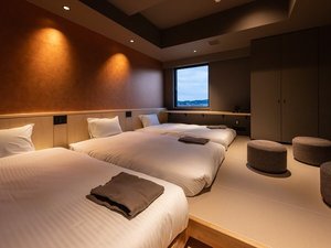 【コンフォートツイン】最大4名様でのご宿泊可能な広々としたツインルームです。バス・トイレ付