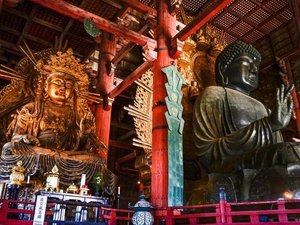 【当館から徒歩約30分】奈良の大仏がある世界最大の木造建築物として知られる「東大寺」