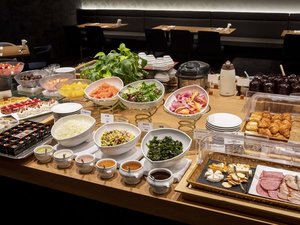 和洋朝食ビュッフェ地産地消をコンセプトに地元の食材を使用