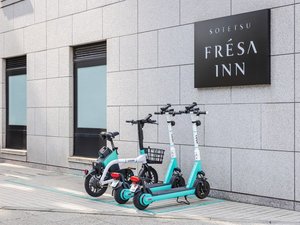 1階ホテルエントランス横にはLUUPの貸出ポートがあります!