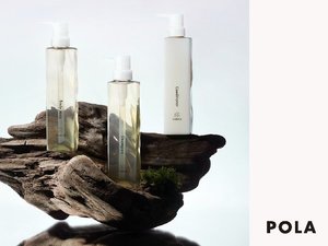 バスアメニティはPOLAのイウゲン。心地よい香りに癒されます。