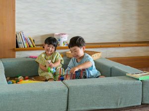 【キッズスペース】1階ロビーラウンジに、お子様が喜ぶおもちゃコーナーをご用意!