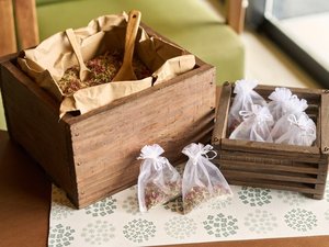宿泊者限定でハーブピロー作りをお楽しみいただけます。