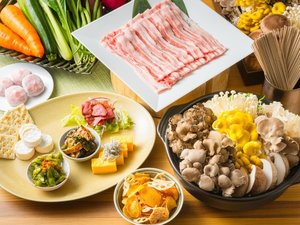 “お部屋であったか鍋”茨城の恵みTHE RINNE つゆしゃぶ鍋コース【1泊2食付】