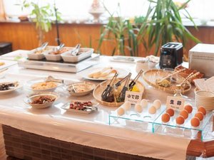 ホテル自慢の朝食バイキングです 朝食は朝6:30〜営業中【コロナウィルス感染防止対策中】