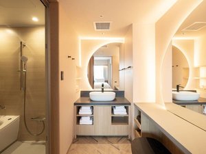 コーナツイン部屋の洗面台