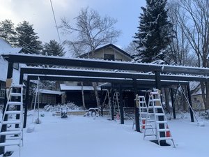 2025.12よりカーポート設置しました雨や雪でも安心♪