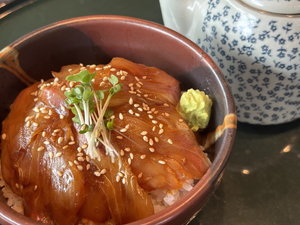 【長崎といえばヒラス!】朝の和御膳「長崎産 ヒラス(ヒラマサ)漬け丼」