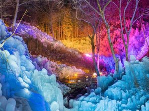1月上旬~2月下旬まで開催される秩父三大氷柱の1つ。宝石のような輝きをご覧下さ(当施設からお車で約20分)