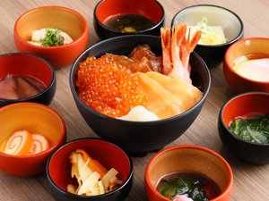 ◆【朝食】『味めぐり小鉢横丁』ご当地逸品と朝の彩り献立(イメージ)