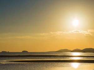 新舞子浜の夕景