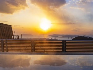 大浴場からの夕景