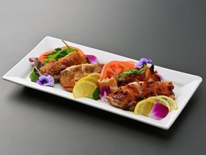 グリル オリーブ地鶏のグリル