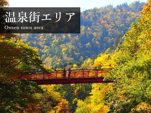 【温泉街エリア】定山渓の湯どころを中心に、当館から徒歩で巡る事の出来るエリア