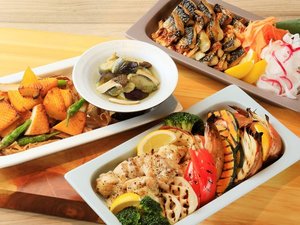 和洋豊富な料理を揃えた朝食ビュッフェ。朝からしっかり楽しめます。