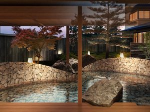 【2026年11月★リニューアル】庭側大浴場「松なみの湯」/イメージ 露天風呂をゆったりと1.5倍の大きさに