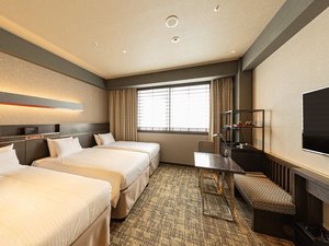 ◆モデレートトリプルルーム(22〜27平米)/バス・トイレがセパレート◆3名様でのご滞在におすすめ!