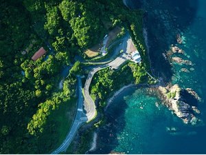 五足のくつは、東シナ海に面した雲仙天草国立公園にあります
