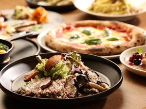 HATAGO HIKONE�́wPIZZERIA AZZURRI�x�ŃC�^���A���f�B�i�[�R�[�X