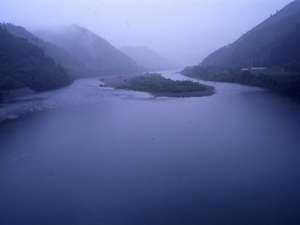 四万十川の朝霧
