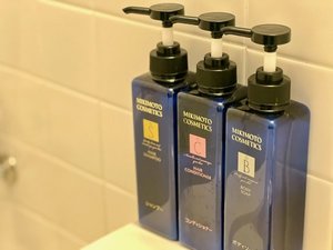 ボディソープ、シャンプー、コンディショナーは部屋にもございます。