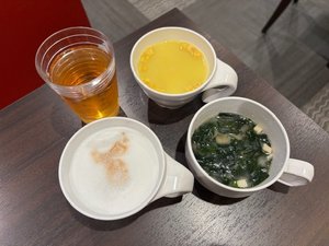 ドリンク類(コーヒー・ココア・カファエラテ・カフェモカ)アイス&ホット、お味噌汁