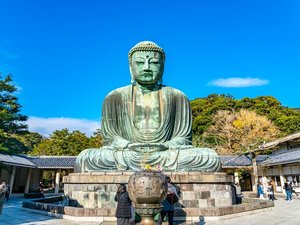 【当館から電車で25分】日本を代表する仏像の一つ、迫力ある大仏に会える「鎌倉大仏(高徳院)」