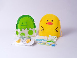 お子様向けアメニティセット(スリッパ、歯ブラシ、Bodyスポンジ)