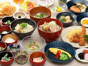 ◆朝食<レストラン「OASIS」>『味めぐり小鉢横丁』ご当地逸品と朝の彩り献立