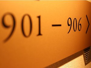 客室廊下:部屋番号案内