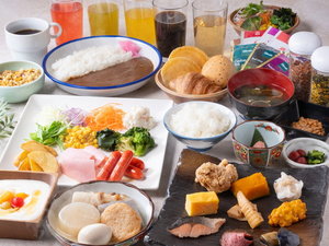 ■朝食ビュッフェ 盛り付け一例