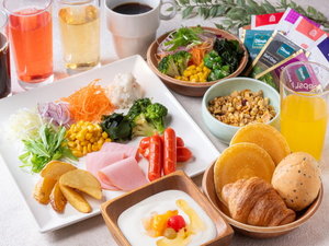 ■朝食ビュッフェ 盛り付け一例