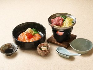 【カジュアル御膳】海のちらし寿司と山の小鍋のカジュアル御膳