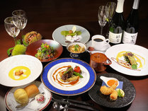 【別館プレミア】★平日限定★”季節のディナーコース”&”源泉掛け流しの内湯”★お得★