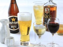 【基本/飲み放題付き】生ビールや日本酒も!サザエなど海鮮浜焼きと一緒にお酒を楽しむ/夕朝食付