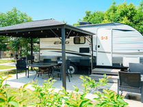 THE�@TRAILERHOUSE�@VILLAGE�@�喴�c�@SPA�̊O�ώʐ^