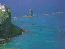 北海道遺産。神威岬。当館より入口まで車で１分。