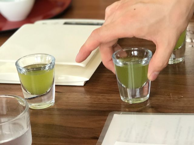 �V���b�g�O���X�ŁA���̐F���悭������悤�ɂƂ̂��ƁB_d:matcha Kyoto CAFE&KITCHEN