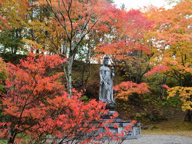 紅葉がきれいなスポット_霊松寺