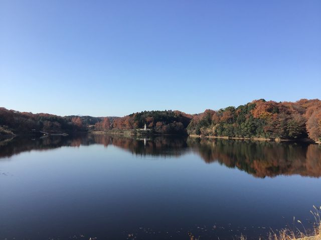 宮沢湖の堰堤から_ムーミンバレーパーク
