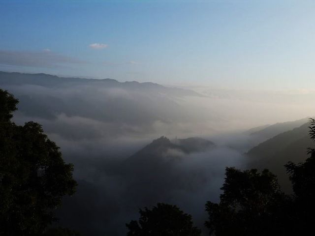 雲海が見られる絶景スポットとしても人気です。_自遊宿　料理旅館　松本亭