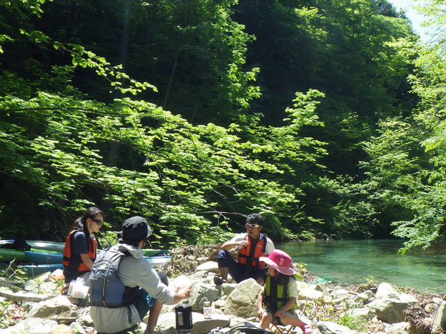 途中のコーヒータイムもまた格別_グリーンディスカバリー 四万