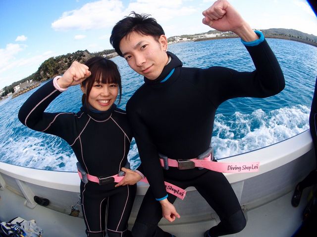 �y�{�[�g�ŉ��K�z���������q�l���A���S�E���K�E���m���Ő̓��A�֍s���܂�!!_Diving�@Shop Lei�i�_�C�r���O�V���b�v���C�j