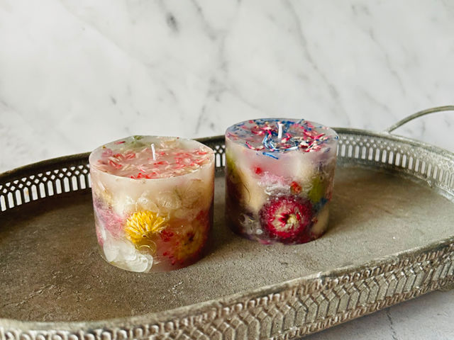 �y���k���܍�i�z�{�^�j�J���L�����h��_candle&flower Laulearose