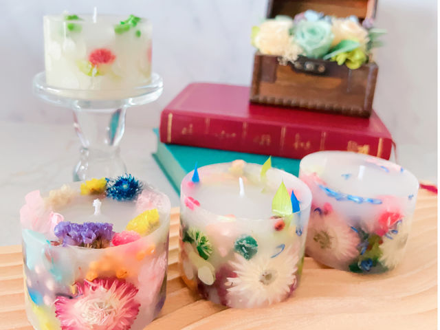 �y���k���܍�i�z�{�^�j�J���L�����h��_candle&flower Laulearose