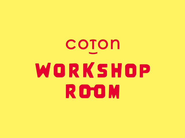 ���[�N�V���b�v���[���̃��S�E�Ŕ�_COTON