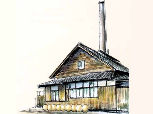 日本で唯一戦前から続く工芸用色ガラス棒製造工場で、建物は国の登録有形文化財に指定されています。_佐竹ガラス 流工房